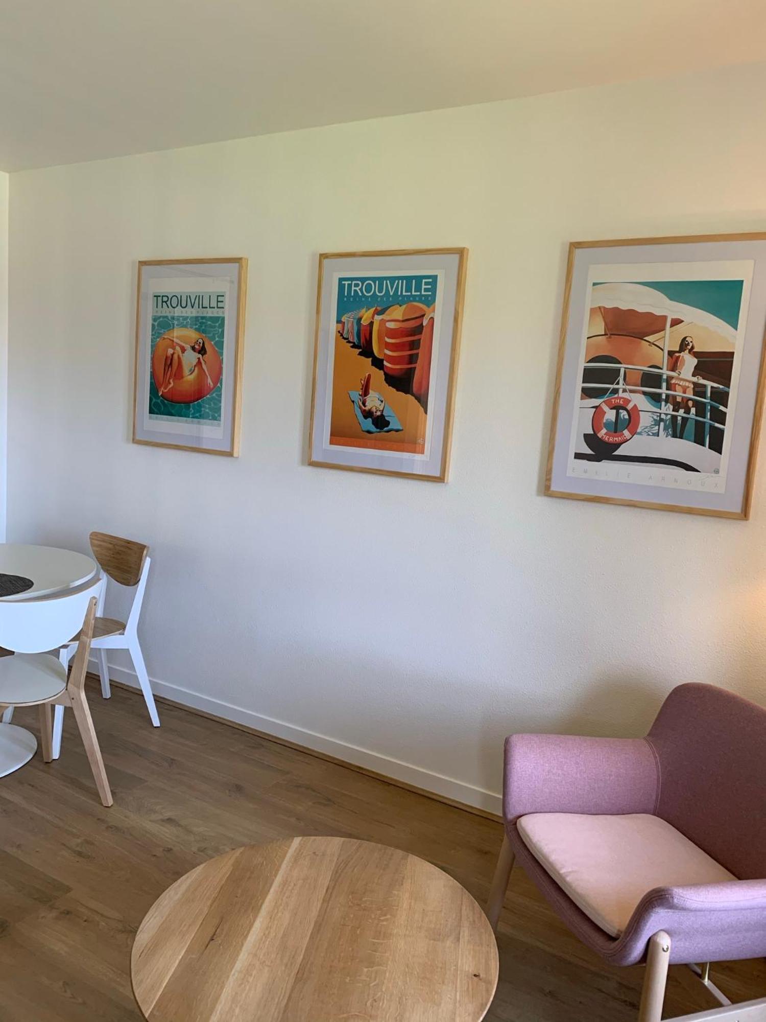 L'Appartement Vue Mer De La Villa Des Rosiers - Trouville Sur Mer Exteriör bild